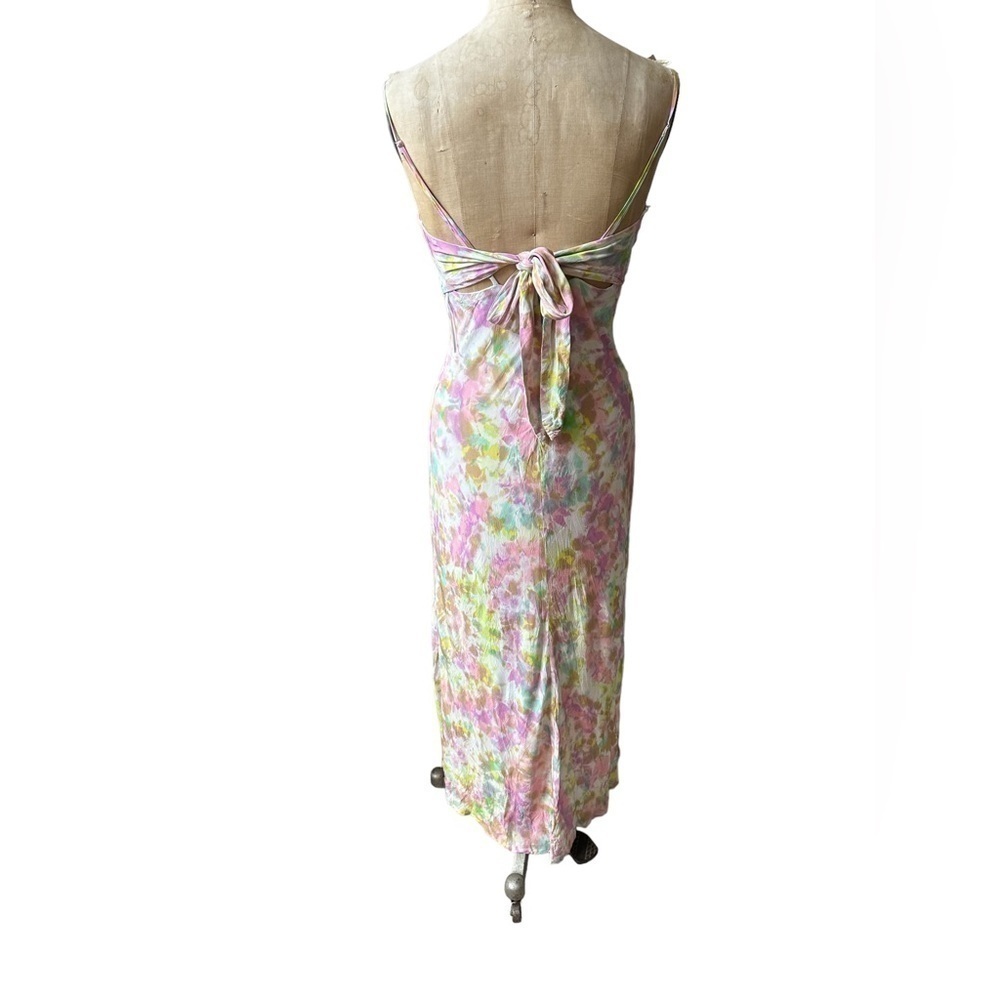 Astr the label charisma tie dye midi dress pink yellow size M - Picture 7 of 11